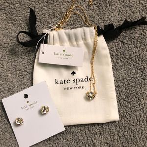 Kate spade earring necklace combo